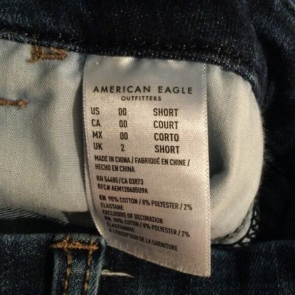 American Eagle Curvy Super Hi-Rise jegging 00 Short - Picture 6 of 6